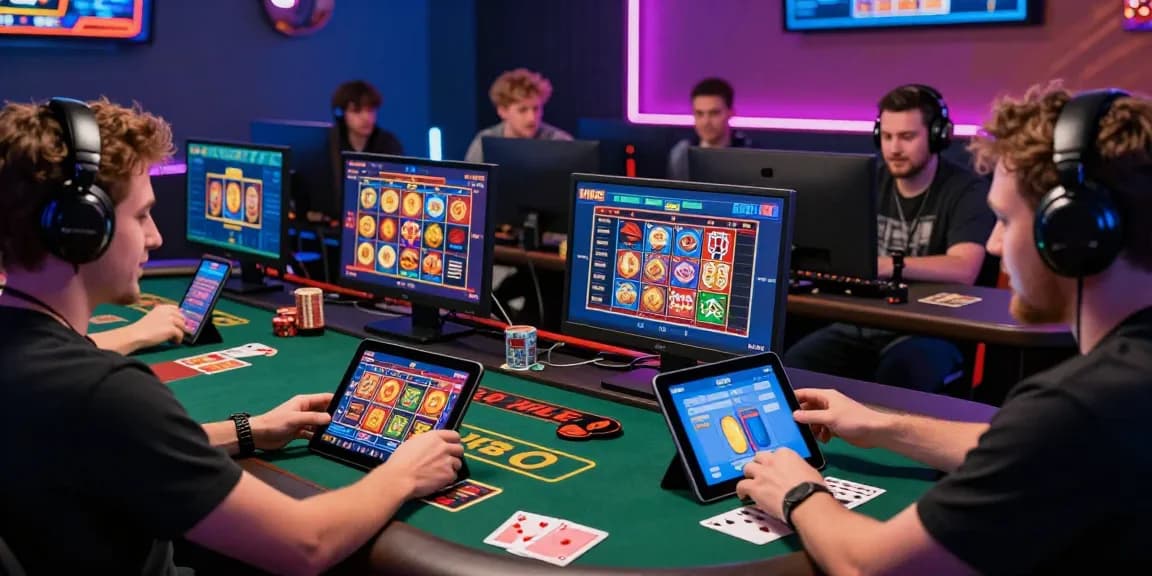 UK players enjoying gaming experiences at https://thegbhouse.co.uk/, celebrating wins on mobile and desktop devices at credit card casinos.