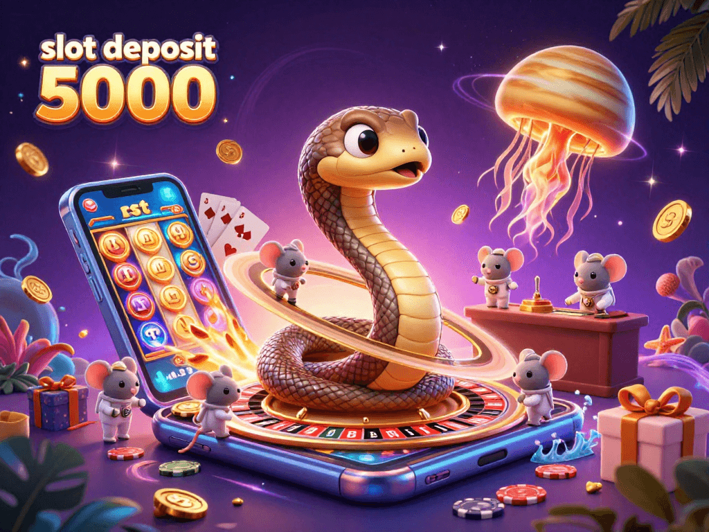 Experience thrilling gaming with slot deposit 5000 and vibrant jackpot features in a cosmic casino