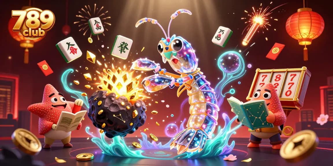 Experience the thrilling action at 789 club with vibrant casino elements exploding with excitement.
