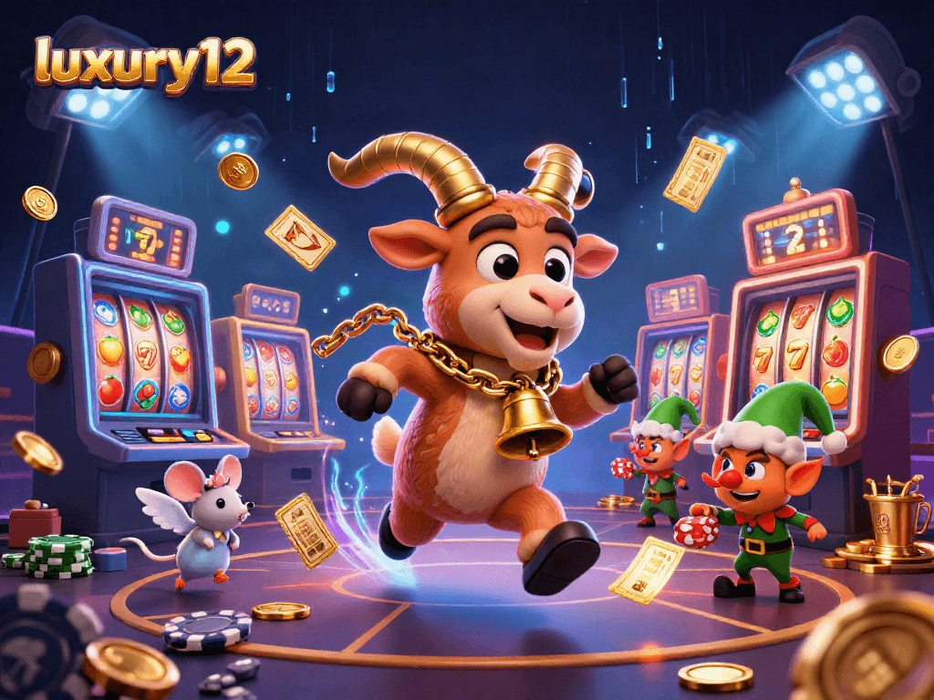 Luxury12 menghadirkan suasana kasino menyeramkan dengan elf nakal mencuri chip poker.