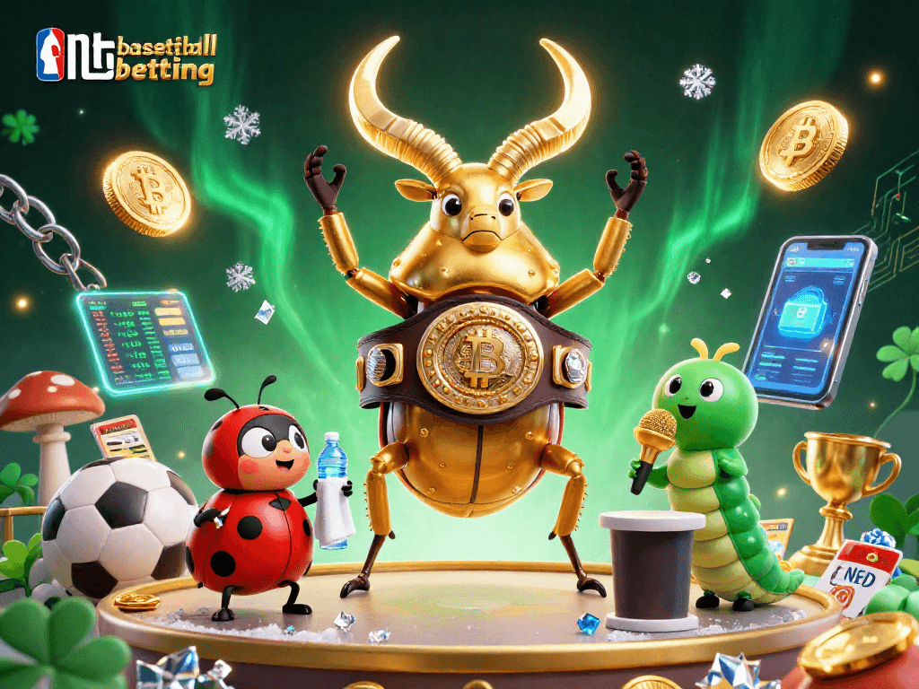 Engage in nba basketball betting with dynamic sports action featuring iconic characters and crypto elements