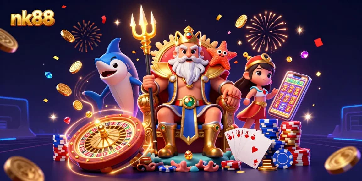Experience thrilling adventures with nk88 as Neptune presides over a magical casino realm.