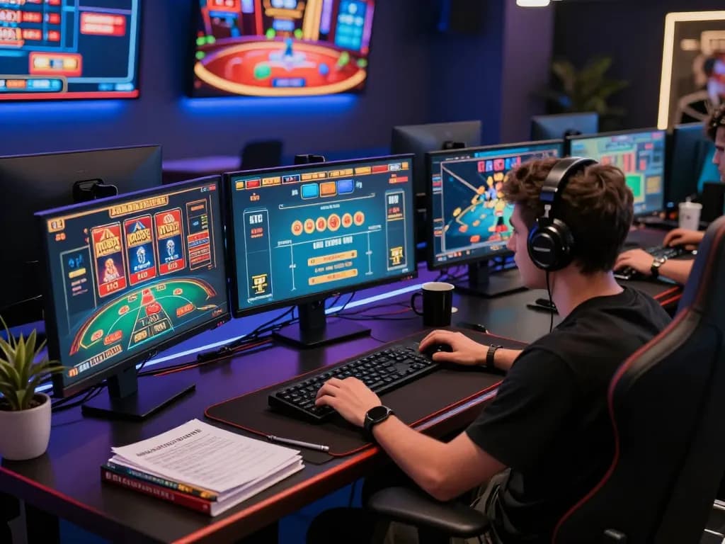 ผู้เล่น FAFA828 กำลังมีส่วนร่วมในหลายเกมจากการตั้งค่าเกมออนไลน์ระดับมืออาชีพพร้อมหมายเหตุกลยุทธ์