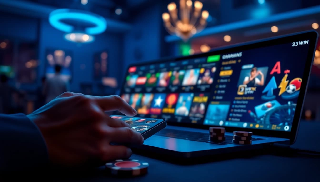 Experience the dynamic online betting world at https://33win.legal/ with engaging mobile gambling interfaces.