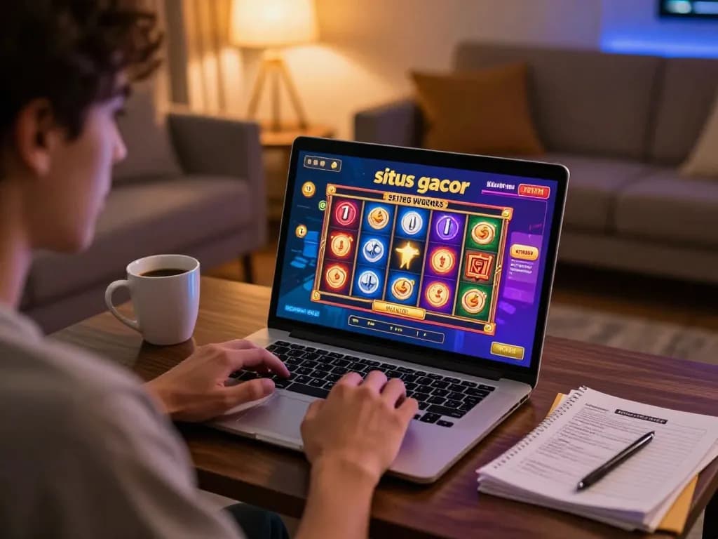 Experience thrilling gameplay with situs gacor slot games in a cozy home setting