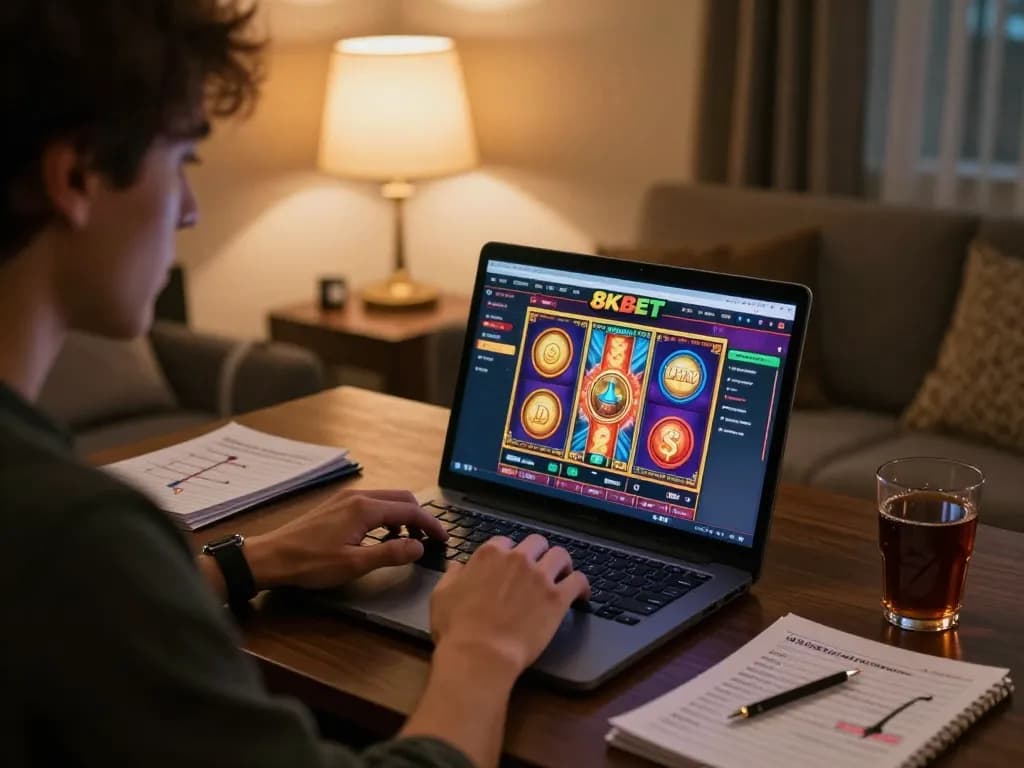 Engaging gameplay on 8KBET revealed through a user's immersive online casino experience.