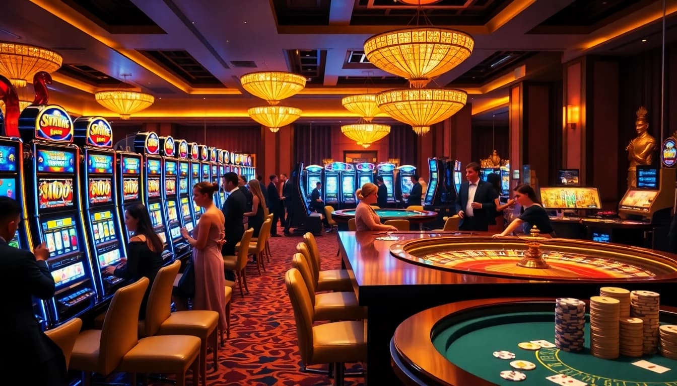 79king players spinning luxury slot machines in an exciting casino atmosphere