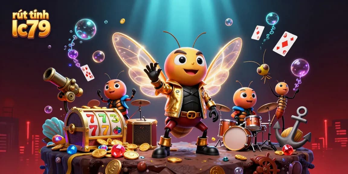 Rút tiền lc79 dễ dàng trong thế giới game phong phú với cầu thủ cartoon trình bày.