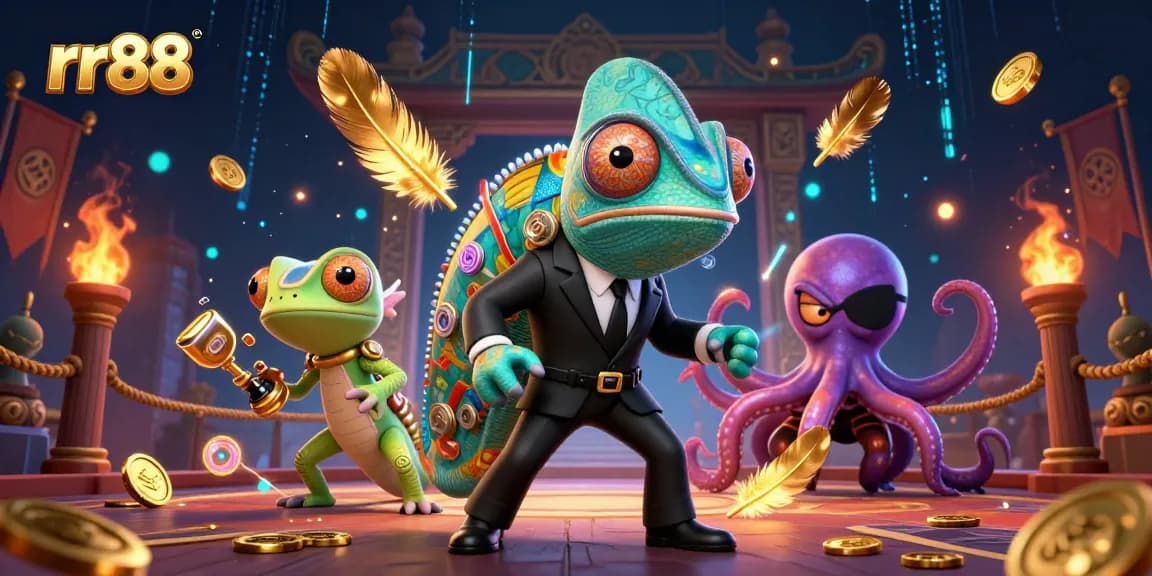 Engage in immersive gaming at rr88 with vibrant scenes of chance and strategy.
