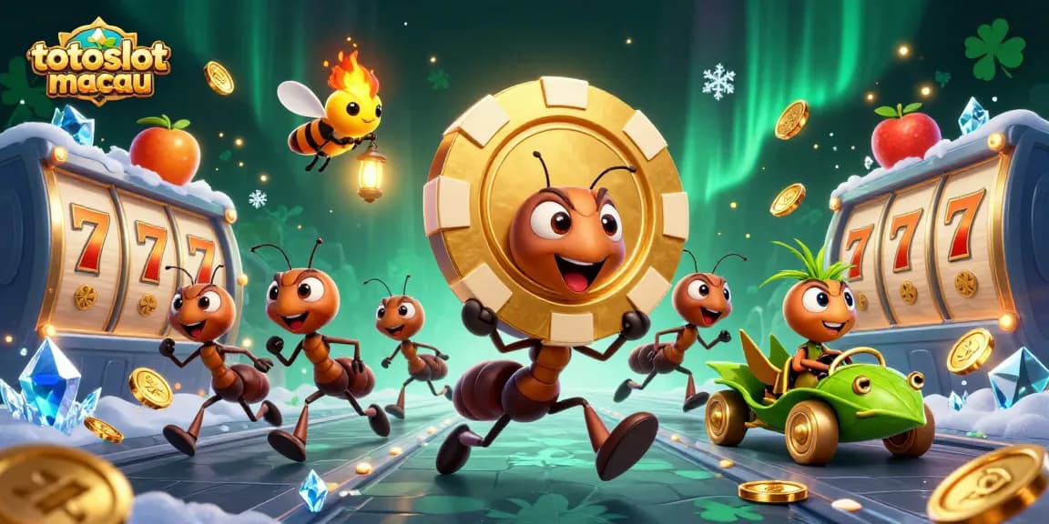 Experience thrilling heist action with totoslotmacau's golden poker chip scene filled with animated fun and excitement.
