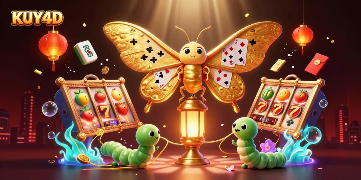 Menggandakan keberuntungan Anda dengan KUY4D melalui gulungan slot yang berkilauan dan simbol menarik.