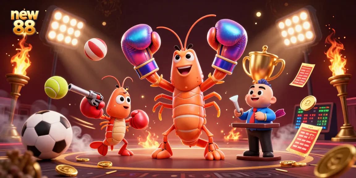 Win big with new 88 as vibrant casino characters celebrate a thrilling game.