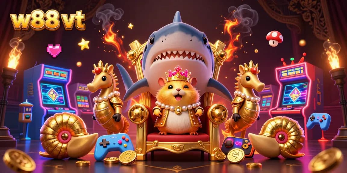 Chơi game thưởng lớn tại w88 vt với vua hamster xuất sắc và bảo vệ ngựa biển.