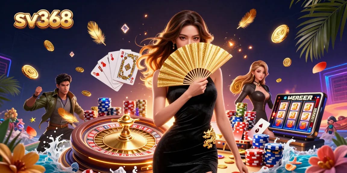 Experience thrilling betting with sv368 featuring vibrant casino elements and characters.