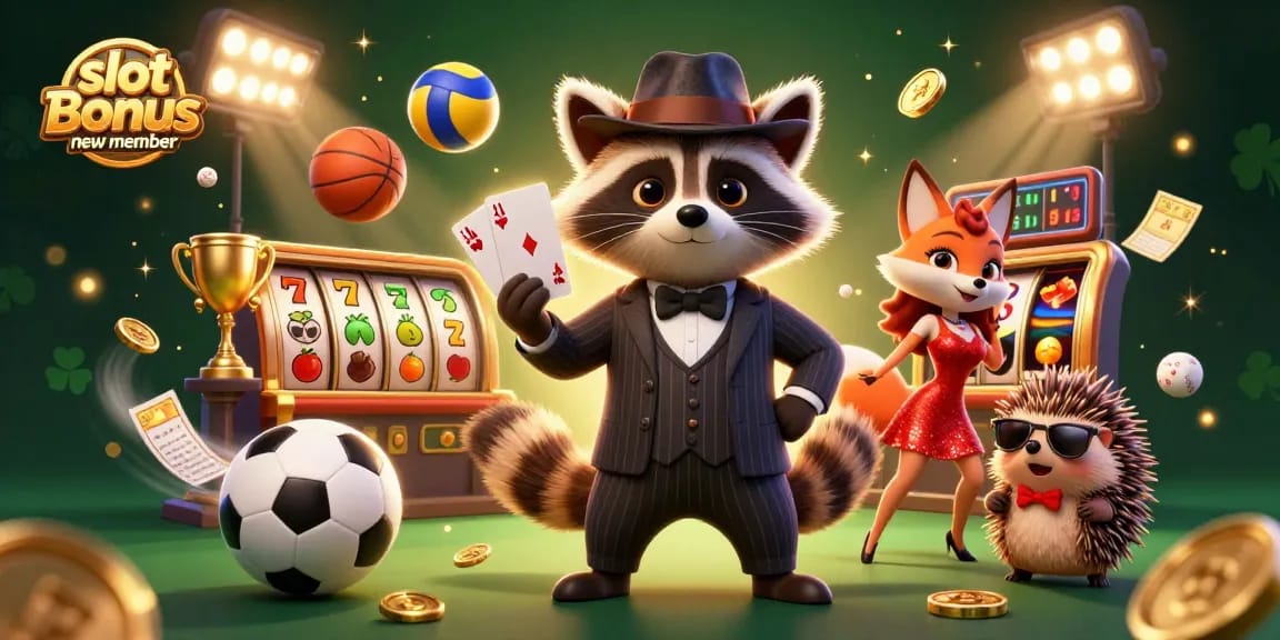 Engage with exciting slot bonus new member offers featuring vibrant characters and dynamic casino elements.