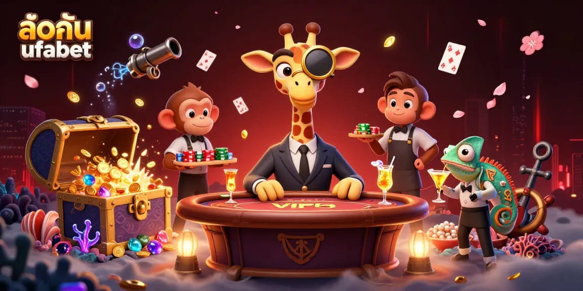 Experience exciting gaming with ล็อคอิน ufabet at the poker table surrounded by vibrant casino elements.