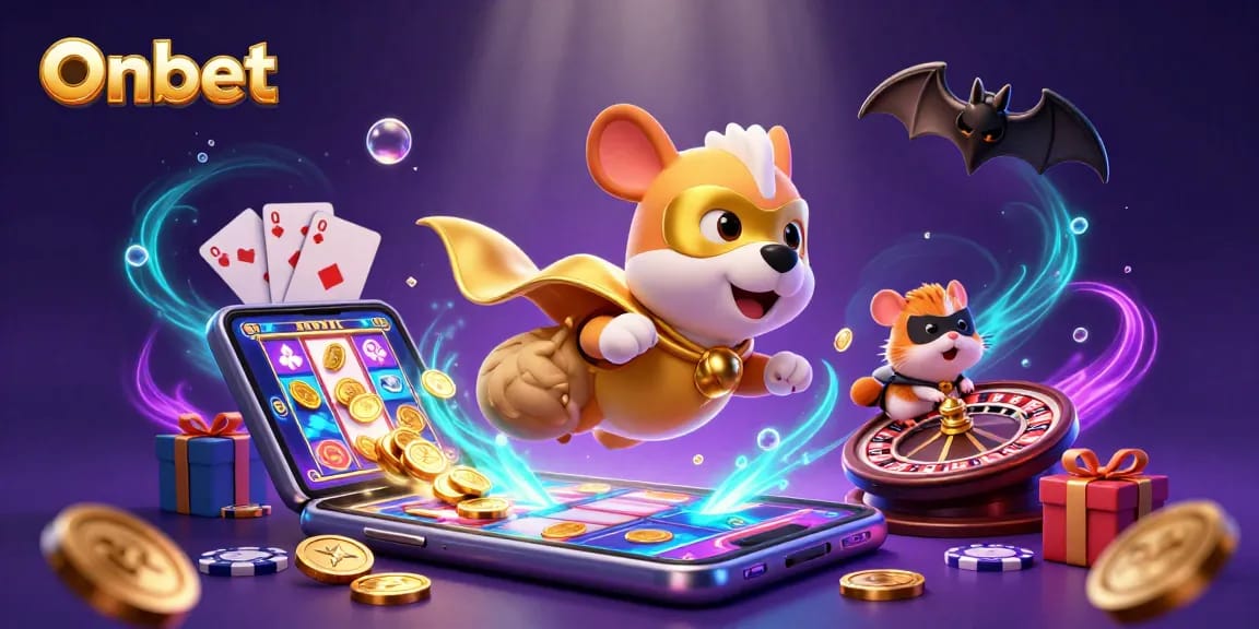 Experience thrilling moments at Onbet with your favorite games featuring a superhero dog and colorful slot action.