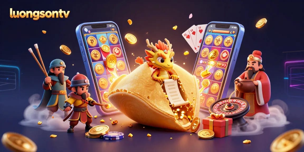 Experience the thrill with luongsontv’s vibrant 3D illustration, showcasing an exciting gambling scene.
