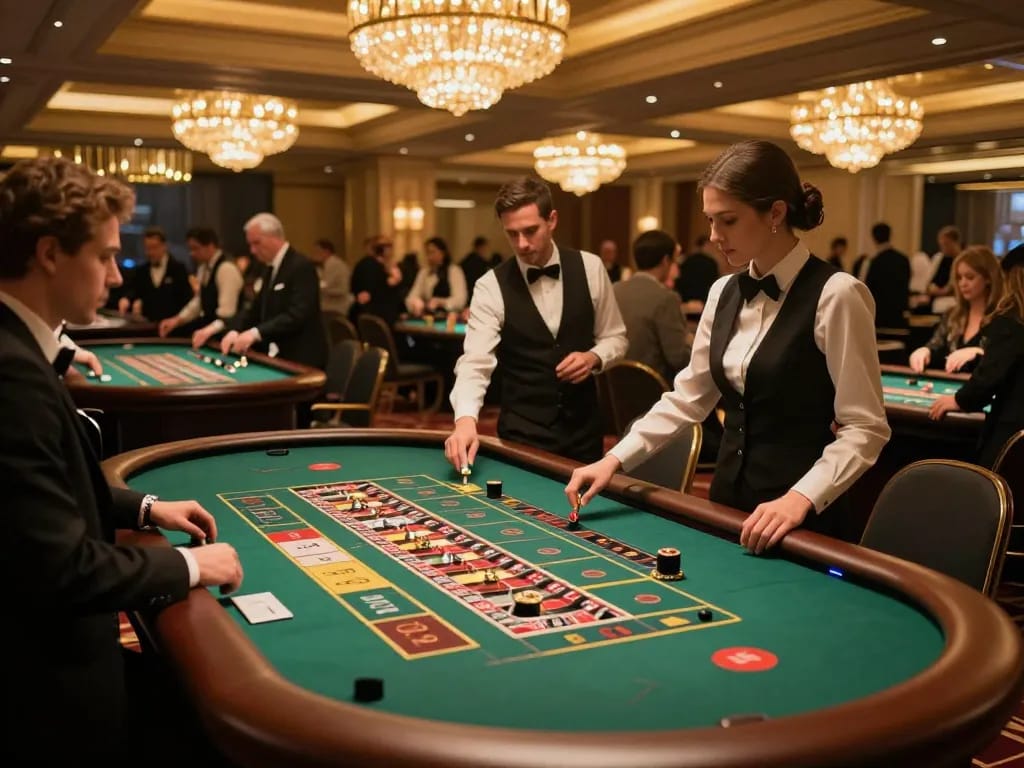 spinadvisor offers insights on roulette gameplay in a vibrant casino setting filled with excitement