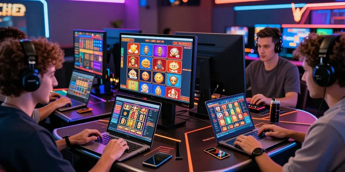 Players enjoying the excitement at casinos that accept credit cards, showcasing vibrant game selections and seamless deposit experiences.