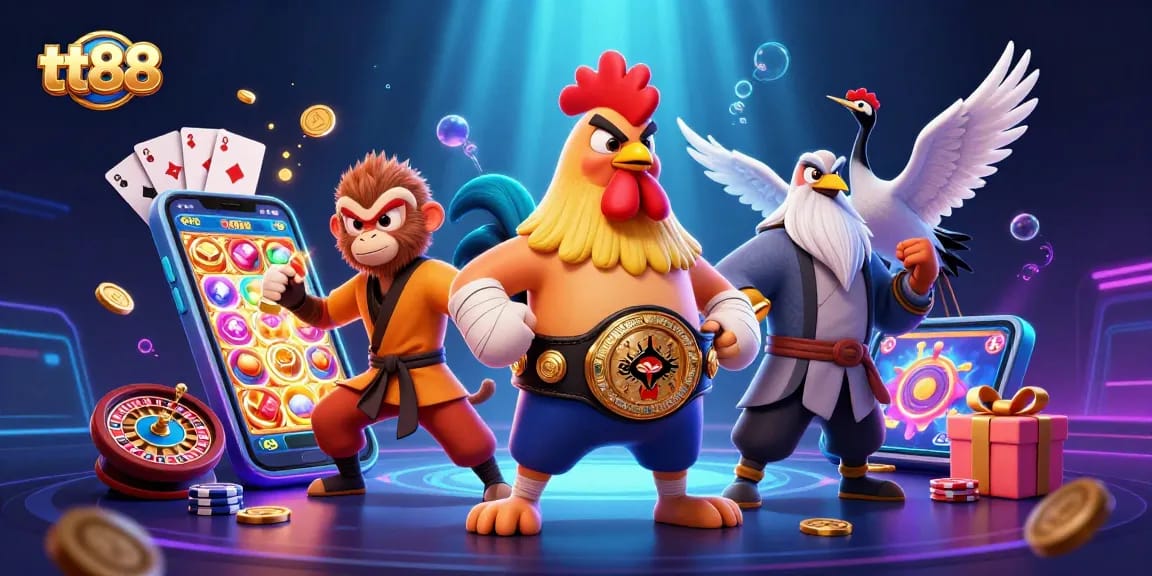 Experience the thrills of tt88 as the fierce Muay Thai rooster battles alongside gaming elements.