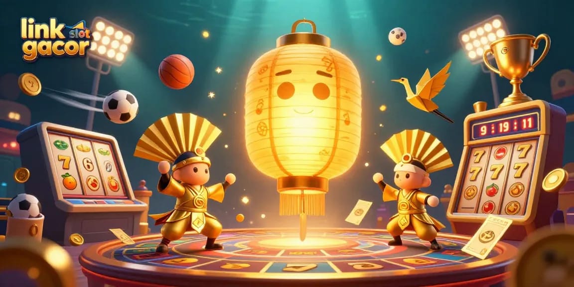 Raih kemenangan dengan link slot gacor dan simbol keberuntungan yang bersinar.
