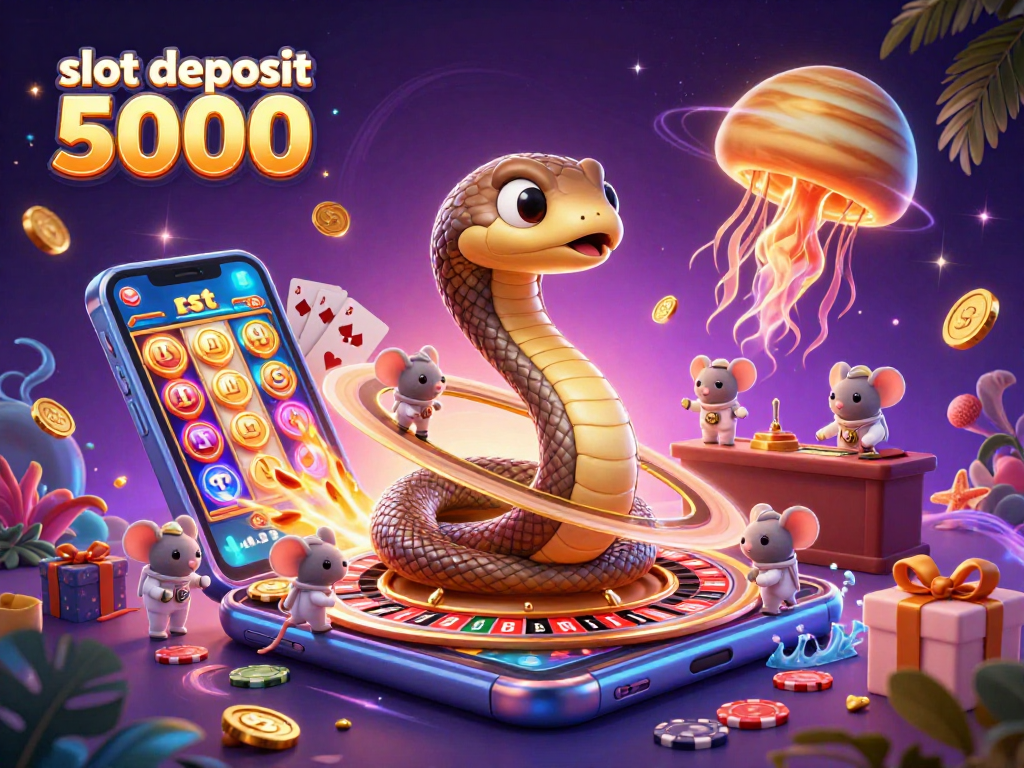 Experience thrilling gaming with slot deposit 5000 and vibrant jackpot features in a cosmic casino