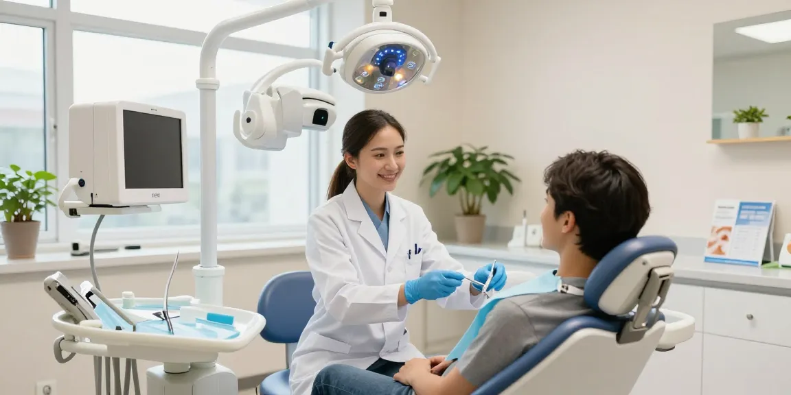 View it now: patient receiving dental care in a modern clinic environment, emphasizing comfort and professionalism.