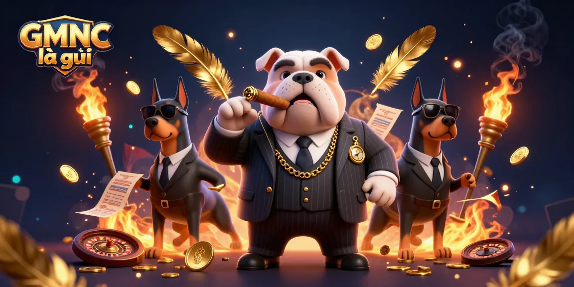 Experience GMNC là gì with a dynamic mafia-themed casino illustration showcasing gambling excitement and strategy.