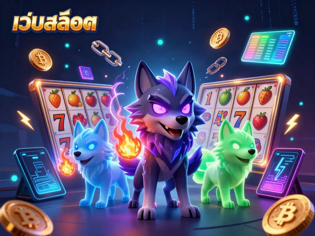 เกมสล็อตออนไลน์ เว็บสล็อต กับผู้นำหมาป่าสุดล้ำในภาพ 3 มิติ