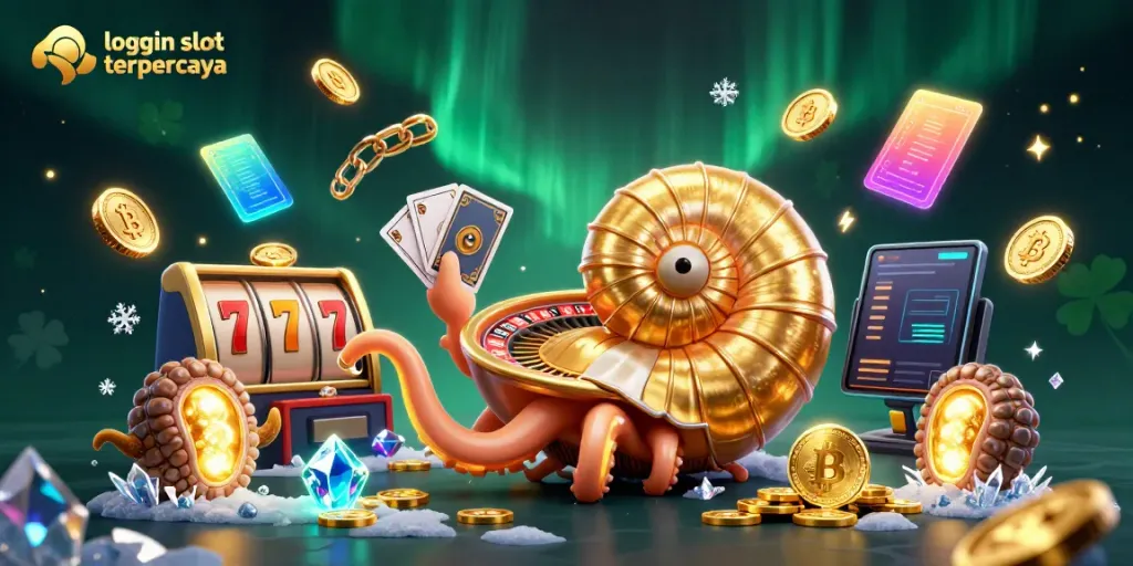 Menangkan hadiah besar di login slot online terpercaya dengan simbol keberuntungan dan koin emas.