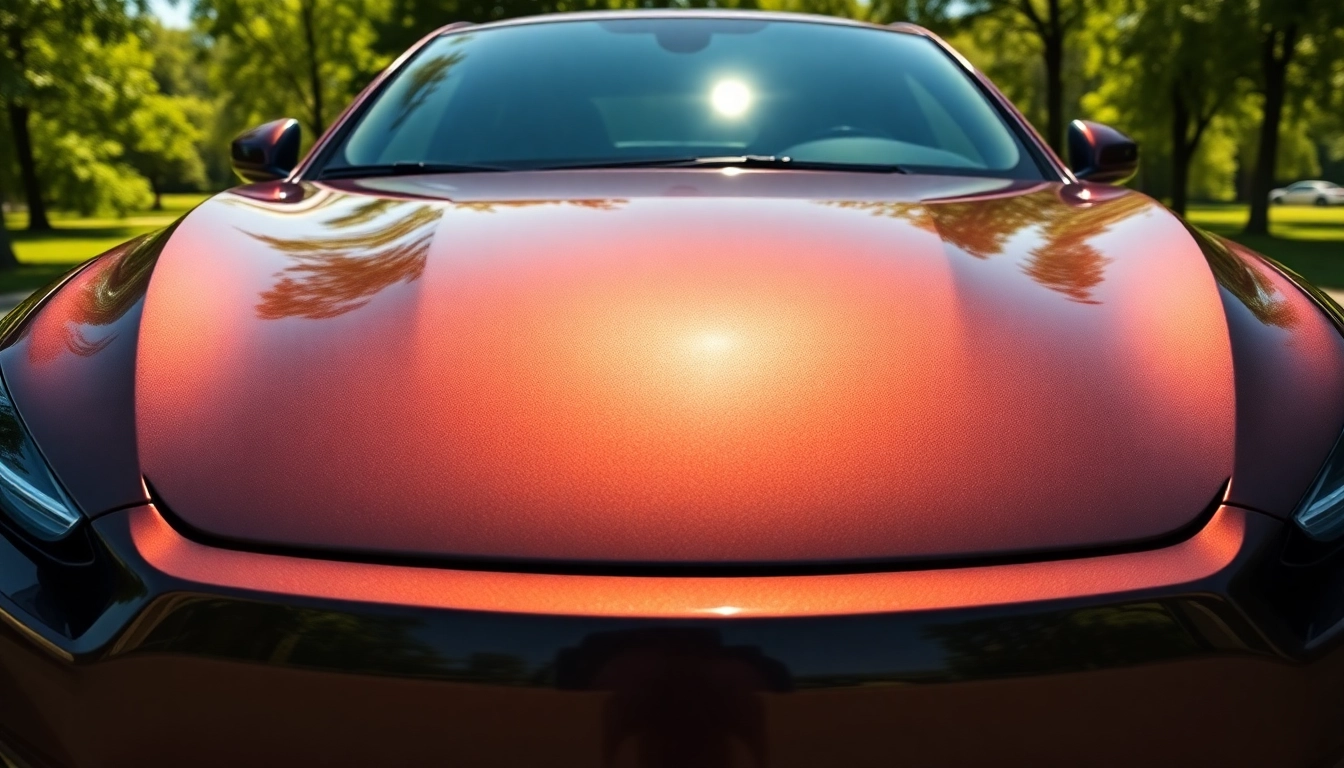 Enhance your vehicle's protection with PPF Chattanooga, showcasing a stunning car finish in vibrant light.