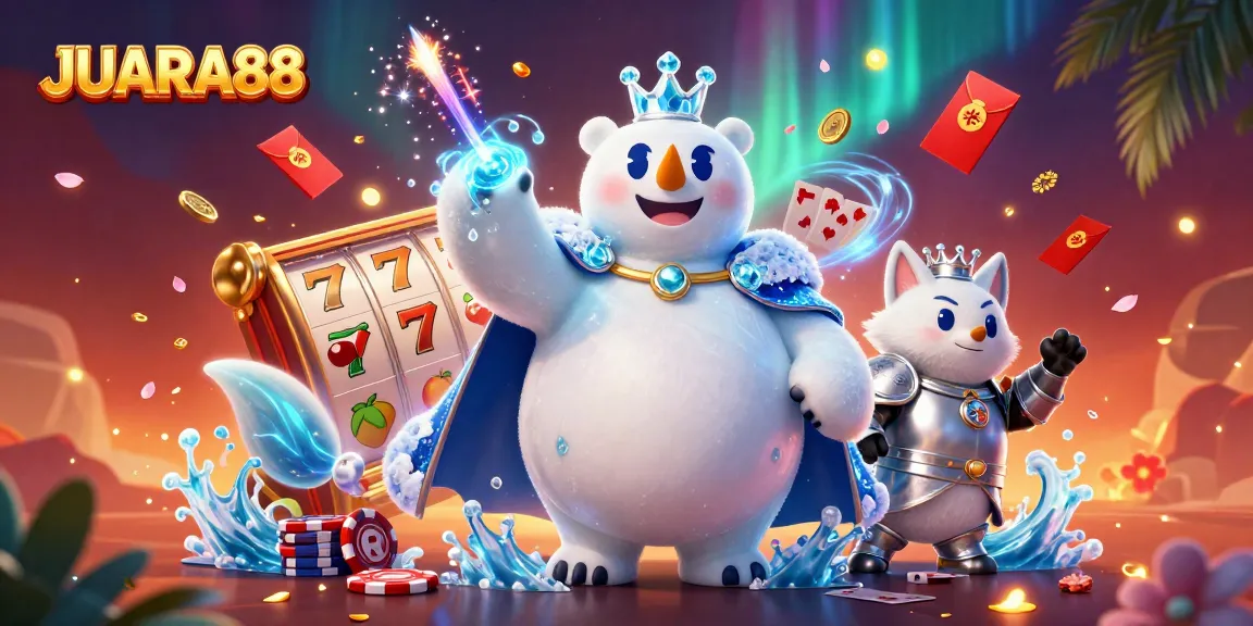 Experience excitement with JUARA88 through a vibrant, dynamic casino-themed scene!