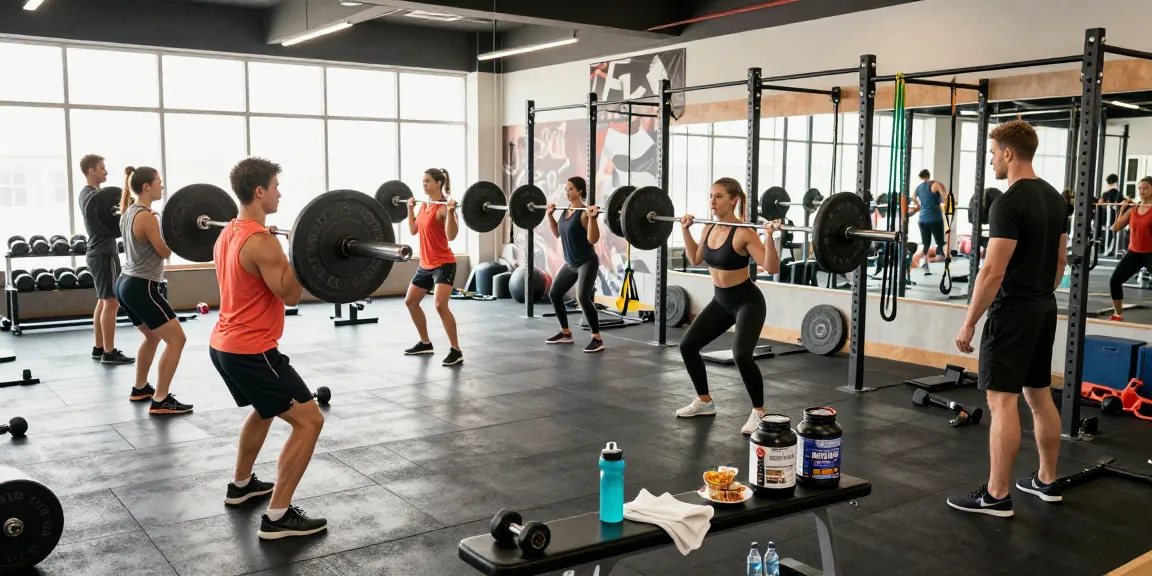Engaged athletes working out at Astera Steroid Shop gym, showcasing dynamic training environment, diverse fitness equipment, and motivational atmosphere.
