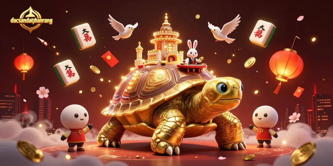 Experience dacsandatphanrang's colorful casino adventure featuring animated characters, festive decorations, and gaming elements.