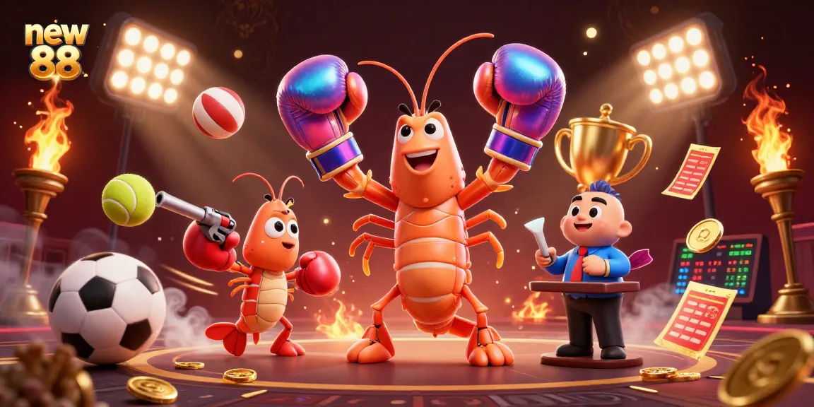 Win big with new 88 as vibrant casino characters celebrate a thrilling game.