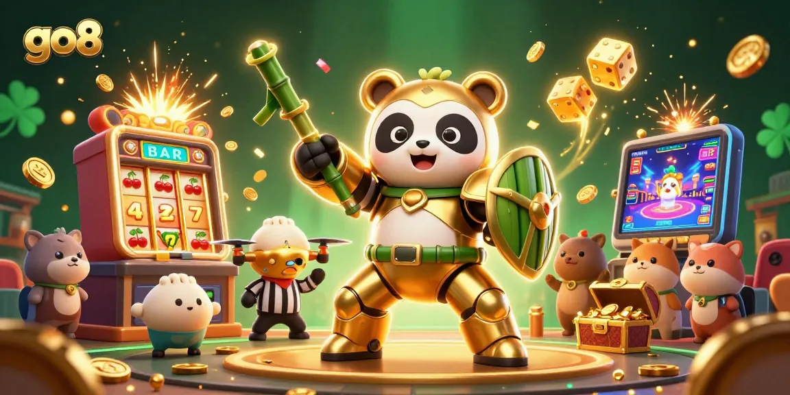 Experience thrilling gameplay with go8 in a vibrant casino scene filled with adventures and jackpots.