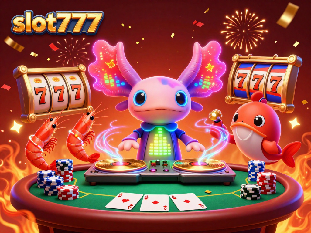 Spin the slot777 reels and enjoy thrilling jackpots with vibrant characters at this neon casino.