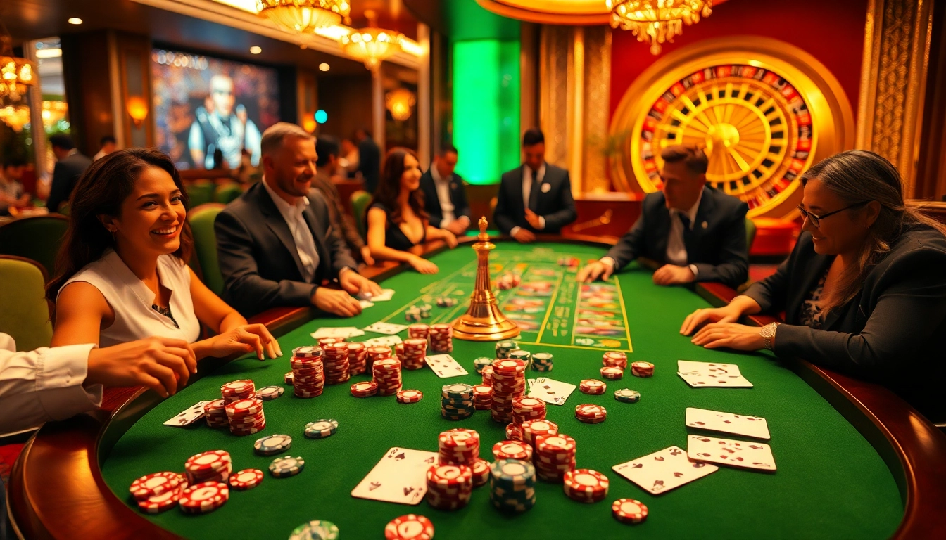 Experience thrilling gameplay at the mm88 casino table with vibrant poker chips and dice.